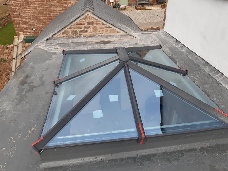 Roof work in progress